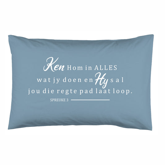 Ken Hom in alles - Christian Pillowcase (Blue)