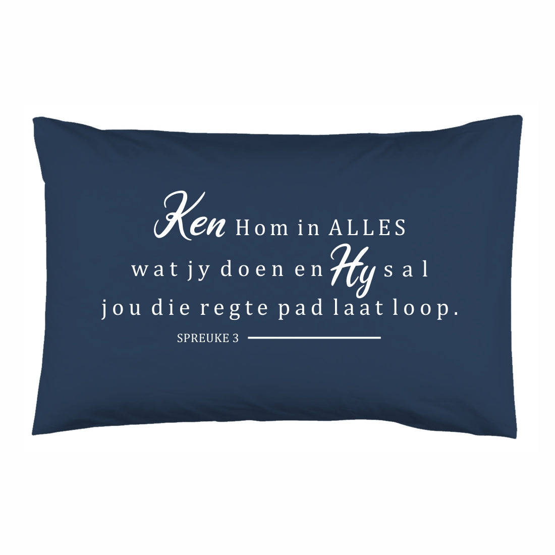 Ken Hom in alles - Christian Pillowcase (Navy)