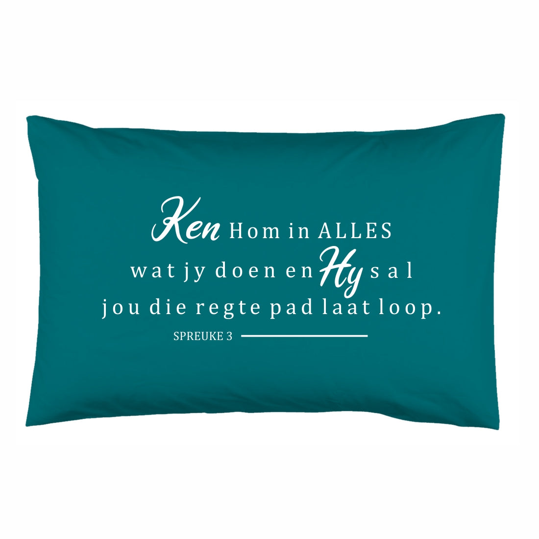 Ken Hom in alles - Christian Pillowcase (Turquoise)