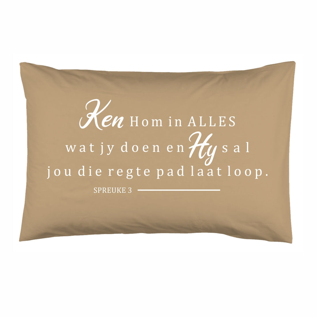 Ken Hom in alles - Christian Pillowcase (Stone)