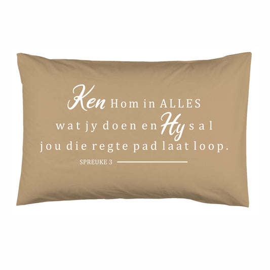 Ken Hom in alles - Christian Pillowcase (Stone)
