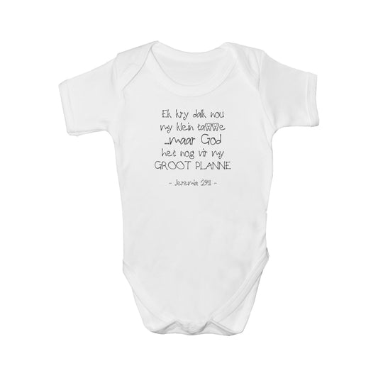 Groot Planne - Christian Baby Onesie (White)