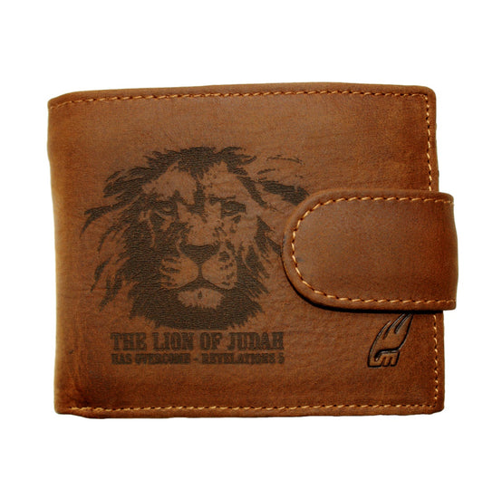 Lion of Judah - Christian Brown Leather Wallet