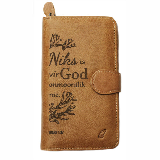 Niks is vir God onmoontlik nie - Christian ladies wallet