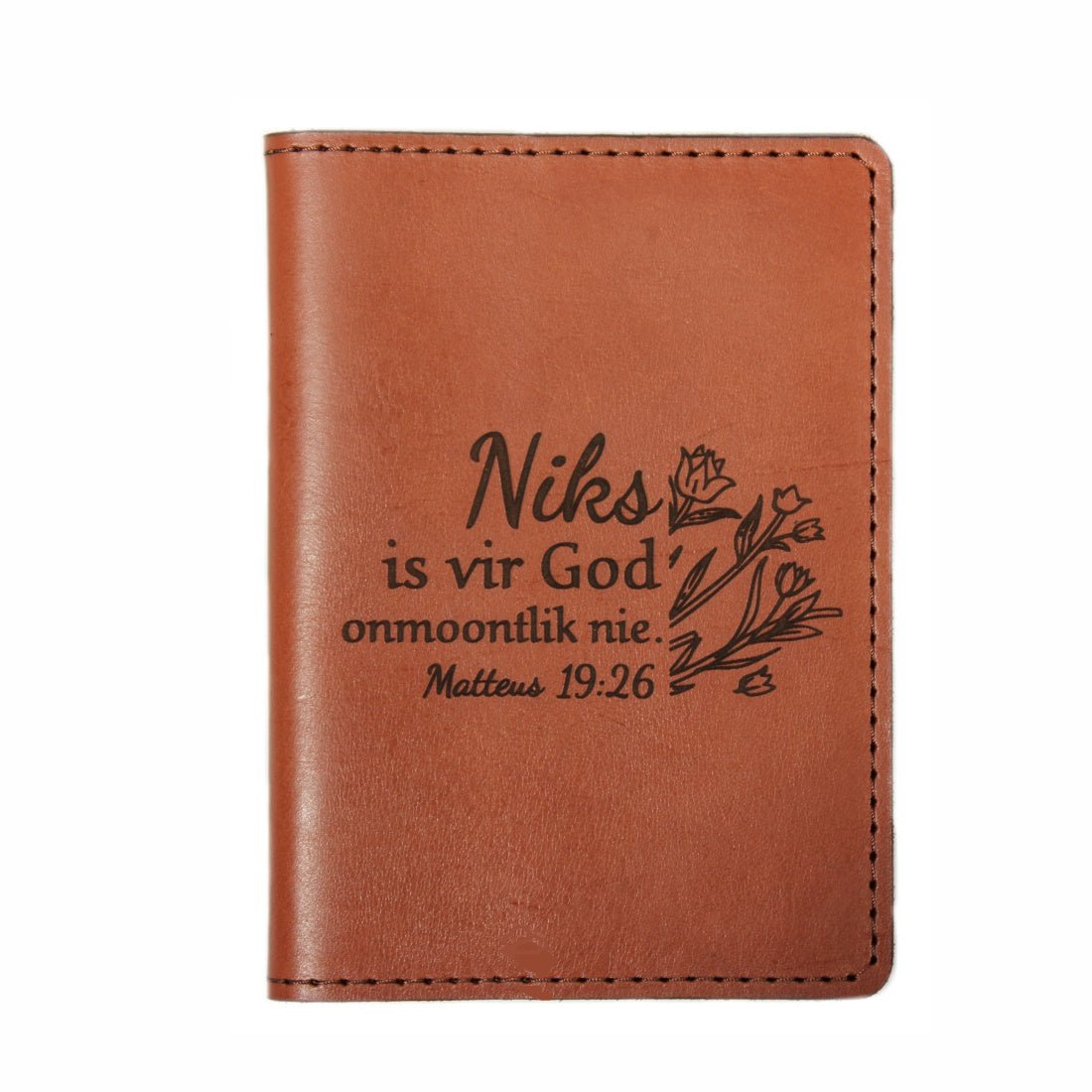 Niks is vir God onmoontlik - Christian Notebook package (Genuine Leather)