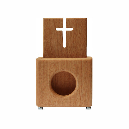 Handmade Acoustic Phone Stand - with cross