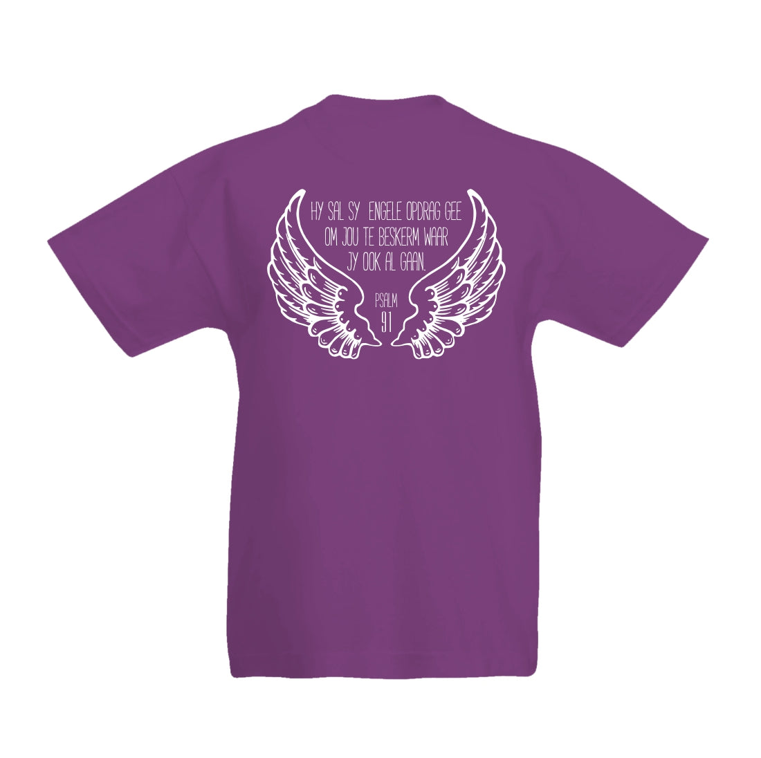 Psalm 91 – Afrikaans Christian Kids T (Purple)