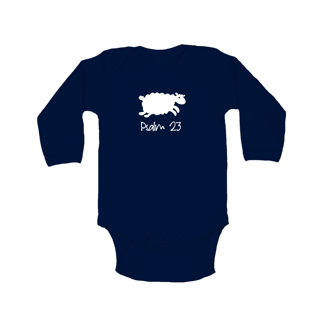 Psalm 23 - Christian Onesie (Navy)