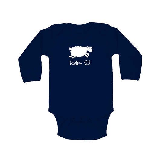 Psalm 23 - Christian Onesie (Navy)