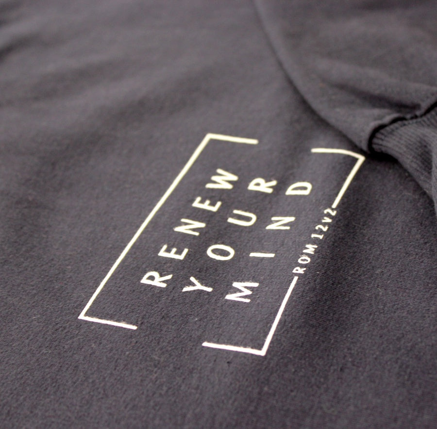 Renew Your Mind - Christian Sweater (Navy)