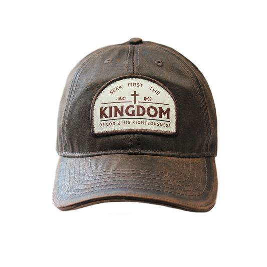 Seek first the Kingdom of God - Brown Oilskin