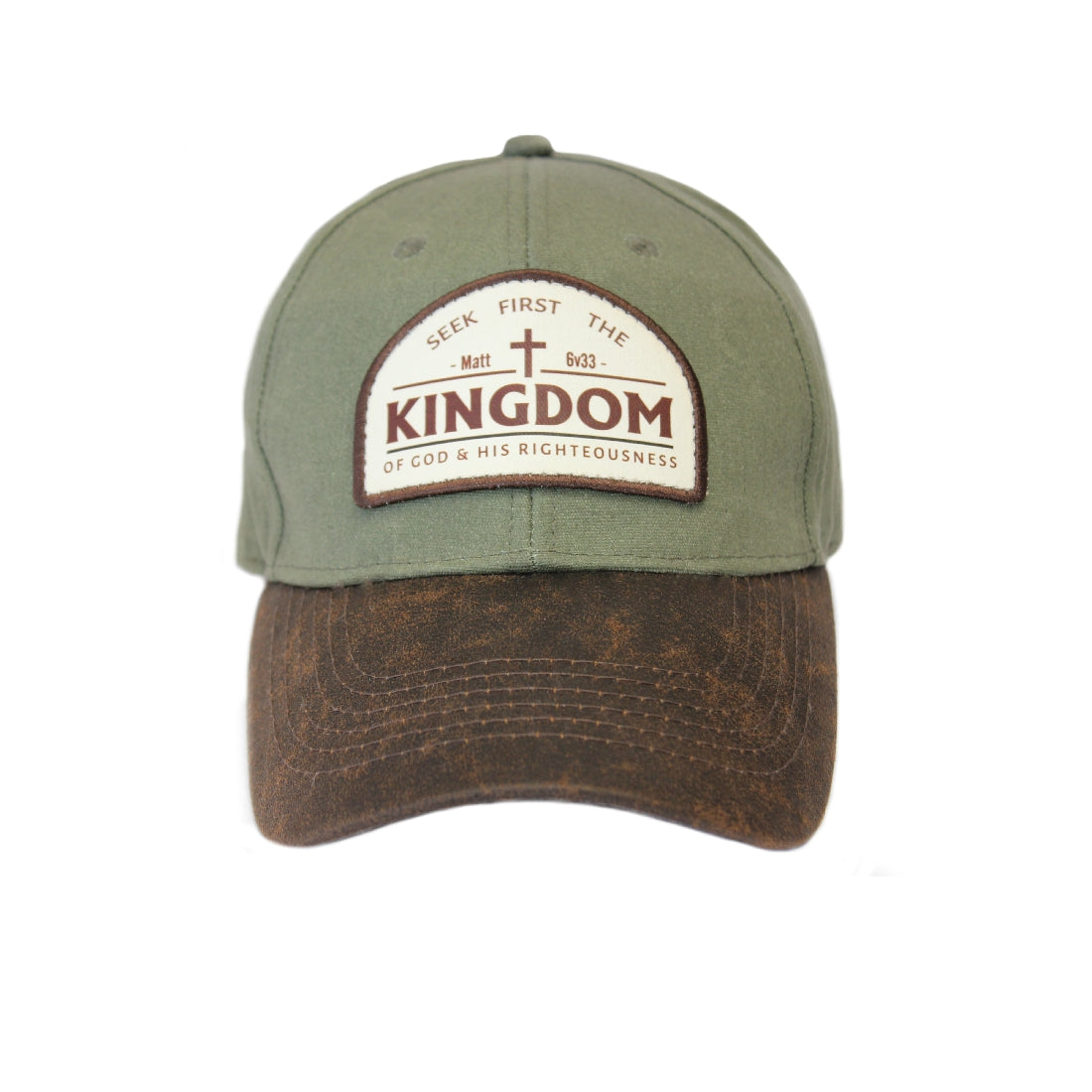Seek first the Kingdom of God - Two-Tone Waxed Oilskin (Olive)