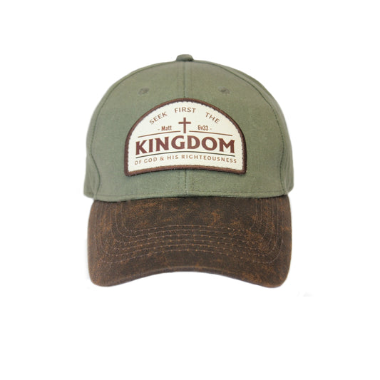 Seek first the Kingdom of God - Two-Tone Waxed Oilskin (Olive)