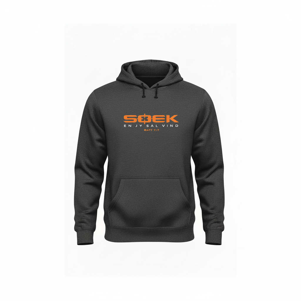 Soek en Jy sal Vind - Christian Hoodie (Charcoal)