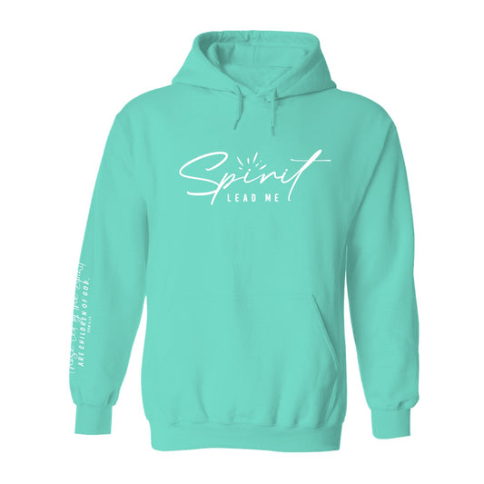 Spirit Lead Me- Christian Hoodie (Aqua)