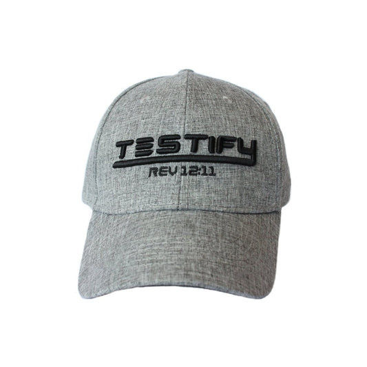 Testify - Christian Cap (Heather Grey)