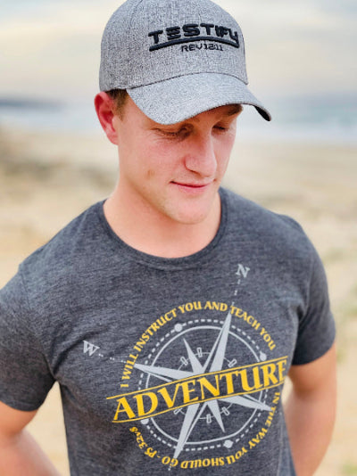 Testify-Heather Grey Christian Mens T-shirts-South Africa-ITG Clothing