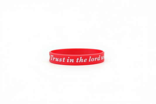 Trust in the Lord - Silicone Bands (Red)