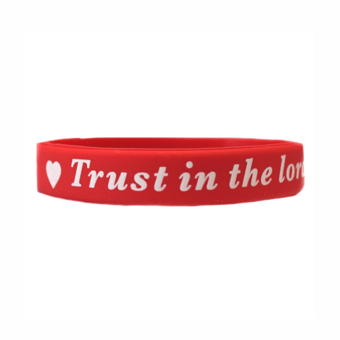 Trust in the Lord - Silicone Bands (Red)