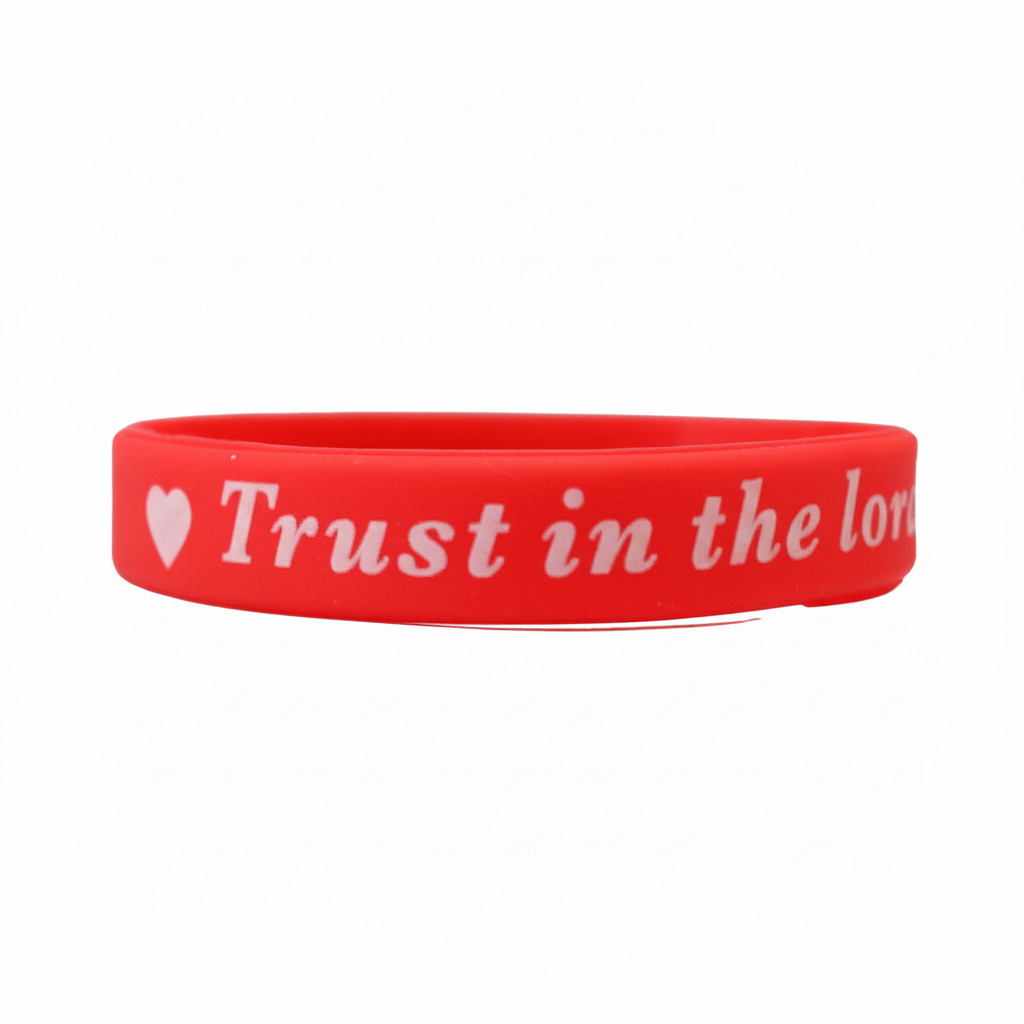 Trust in the Lord - Silicone Bands (Red)