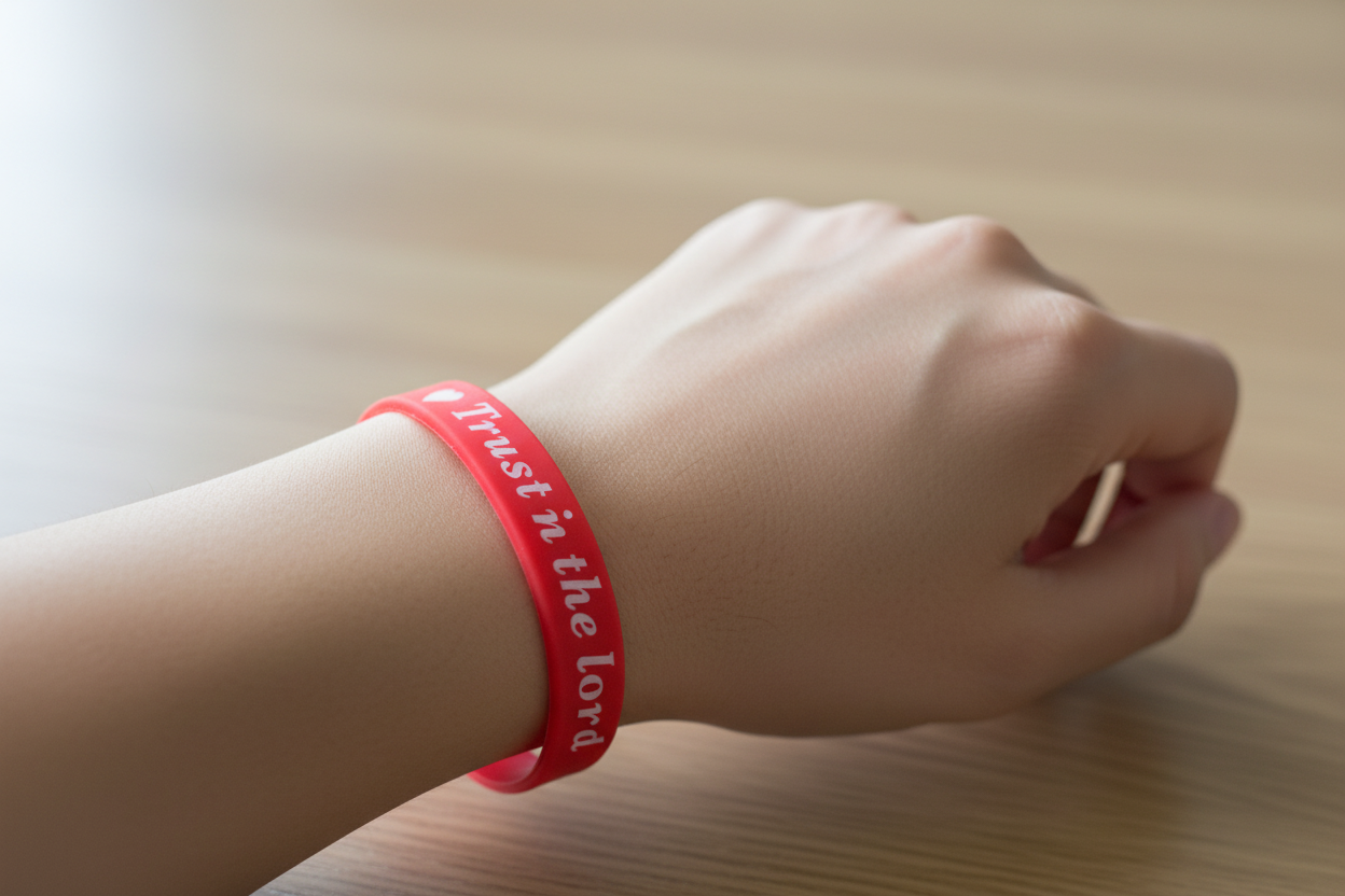 Trust in the Lord - Silicone Bands (Red)