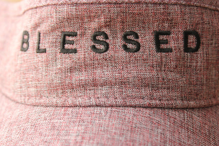 Upclose Blessed Visor - Dusty Pink - Christian - South Africa- ITG Clothing