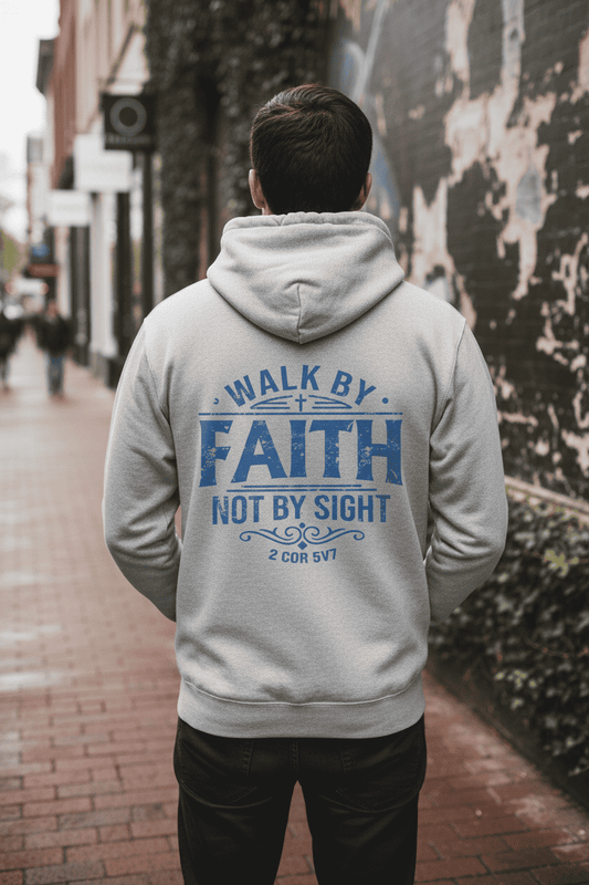 WalkbyFaithNotbySight-ChristianHoodie_Grey_back 2