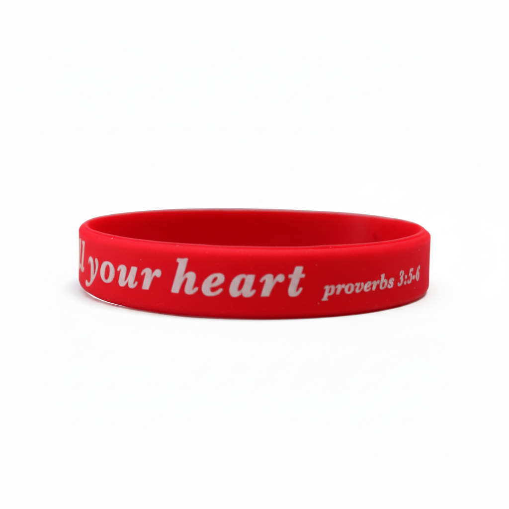 Trust in the Lord - Silicone Bands (Red)