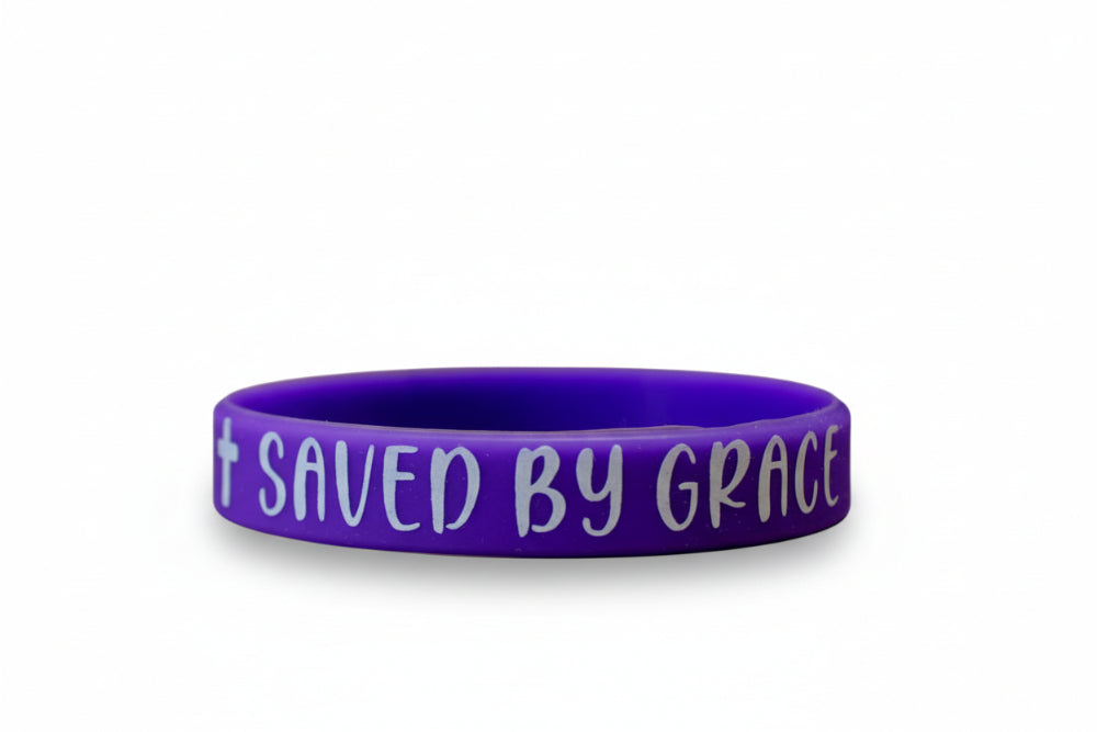 Saved By Grave - Silicone Bands (Purple)