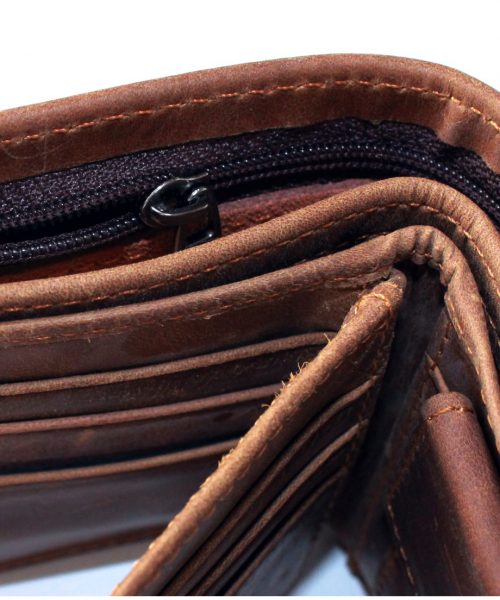 Trust in the Lord Leather ITG wallet inside Brown