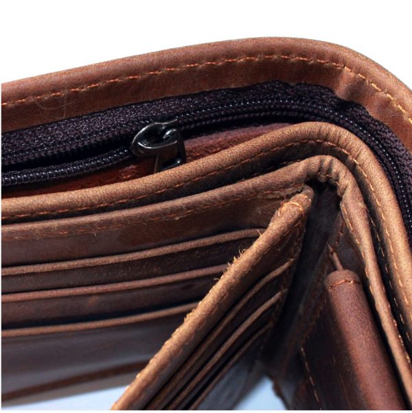 Trust in the Lord Leather ITG wallet inside Brown