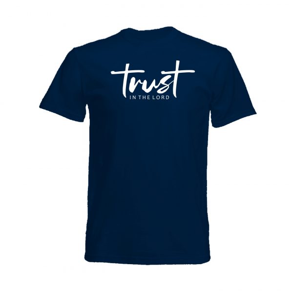 TRUST Christian T shirt - Navy (Back)