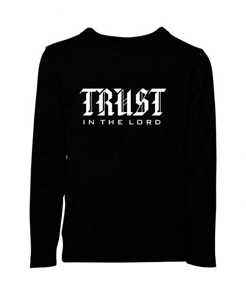 TRUST in the Lord Christian T shirt - Black