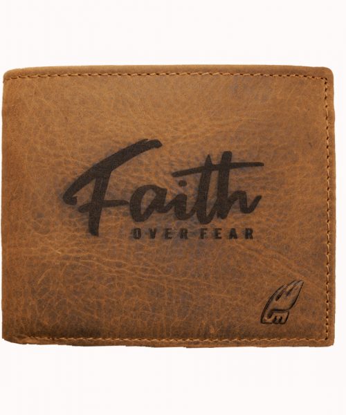 Faith over fear Leather ITG wallet (Classic Fold)