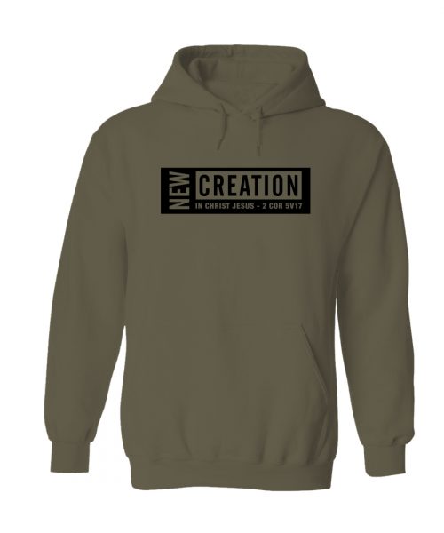 New Creation Christian Hoodie - khaki