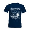 His Mercies - Christian t-shirt- Navy