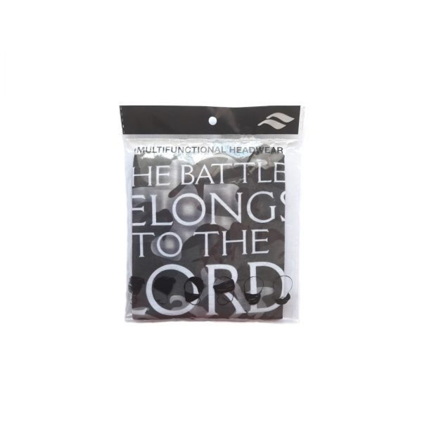 The Battle Belongs to the Lord - Christian Neck Gaiter packaged - ITG Clothing