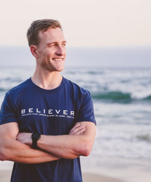 Believer - Christian Mens T shirt - South Africa - ITG Clothing Navy