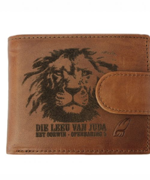Die Leeu van Juda Christian wallet with clasp
