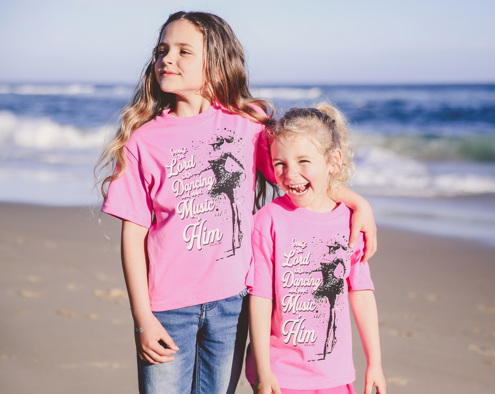 Praise the Lord with dancing -Kids Christian T shirts South Africa - ITG Clothing